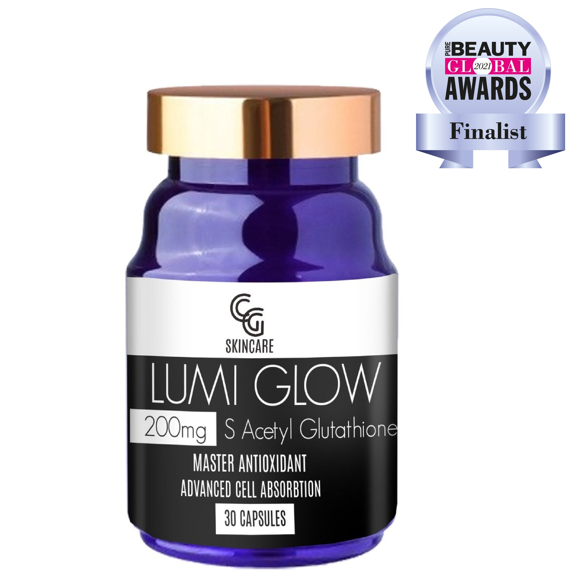S Acetyl Glutathione Capsules - Lumi Glow Capsules 200mg