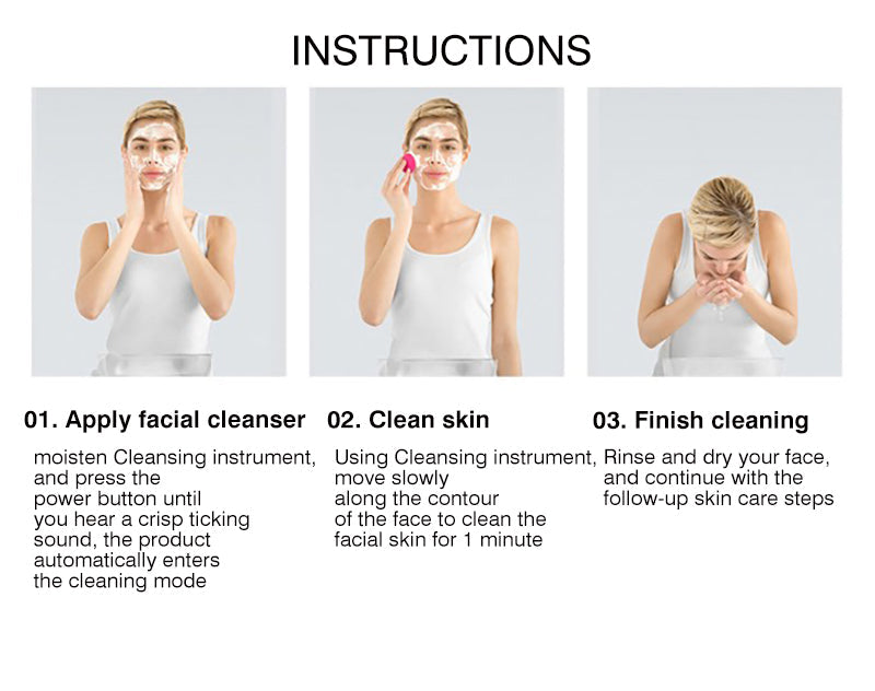 Ultrasonic Electric Face Cleanser Brush