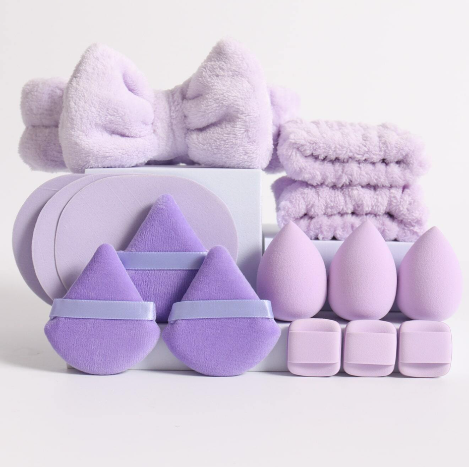 15pc MakeUp Beauty & Skincare Set - Lilac