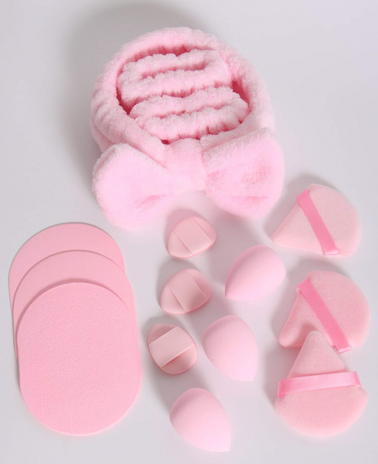 15pc MakeUp Beauty & Skincare Set - Pink