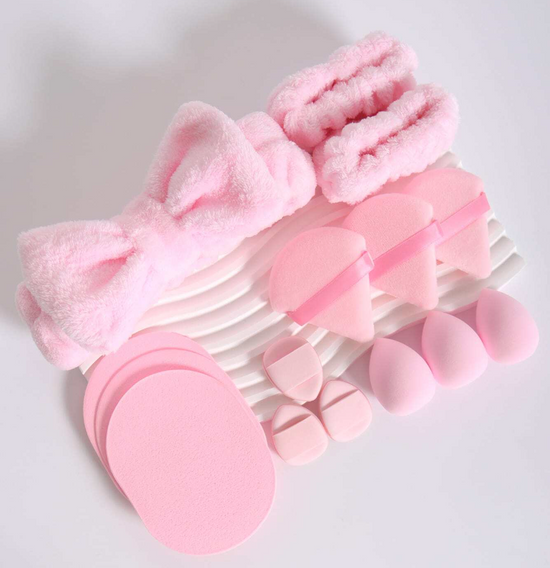15pc MakeUp Beauty & Skincare Set - Pink