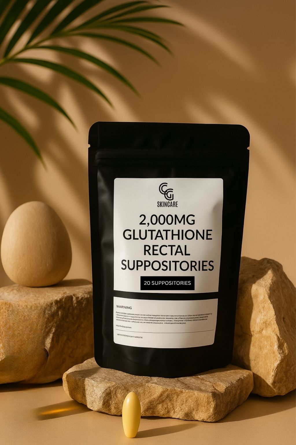 2000mg Glutathione Vitamin Rectal Suppositories (20) - Starter Pack