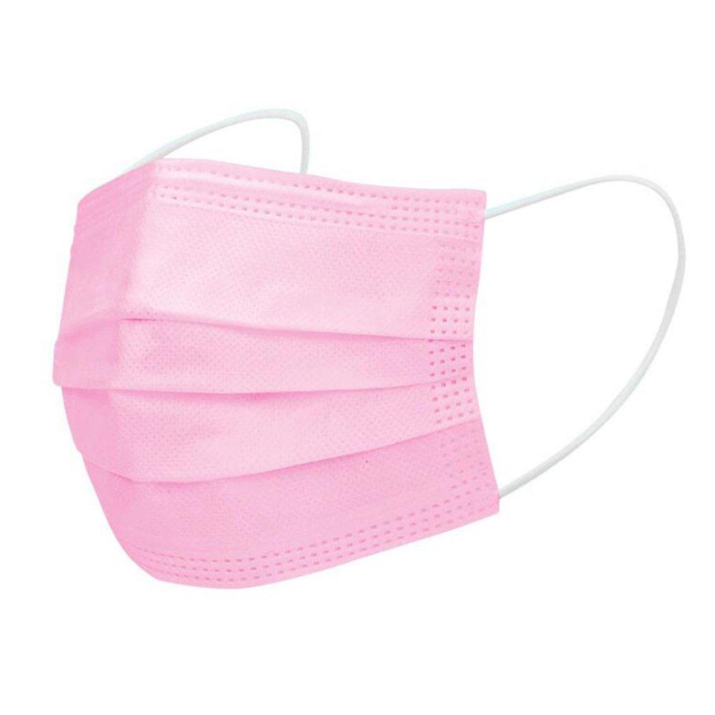 Disposable 3 Ply Face Mask (Pink)