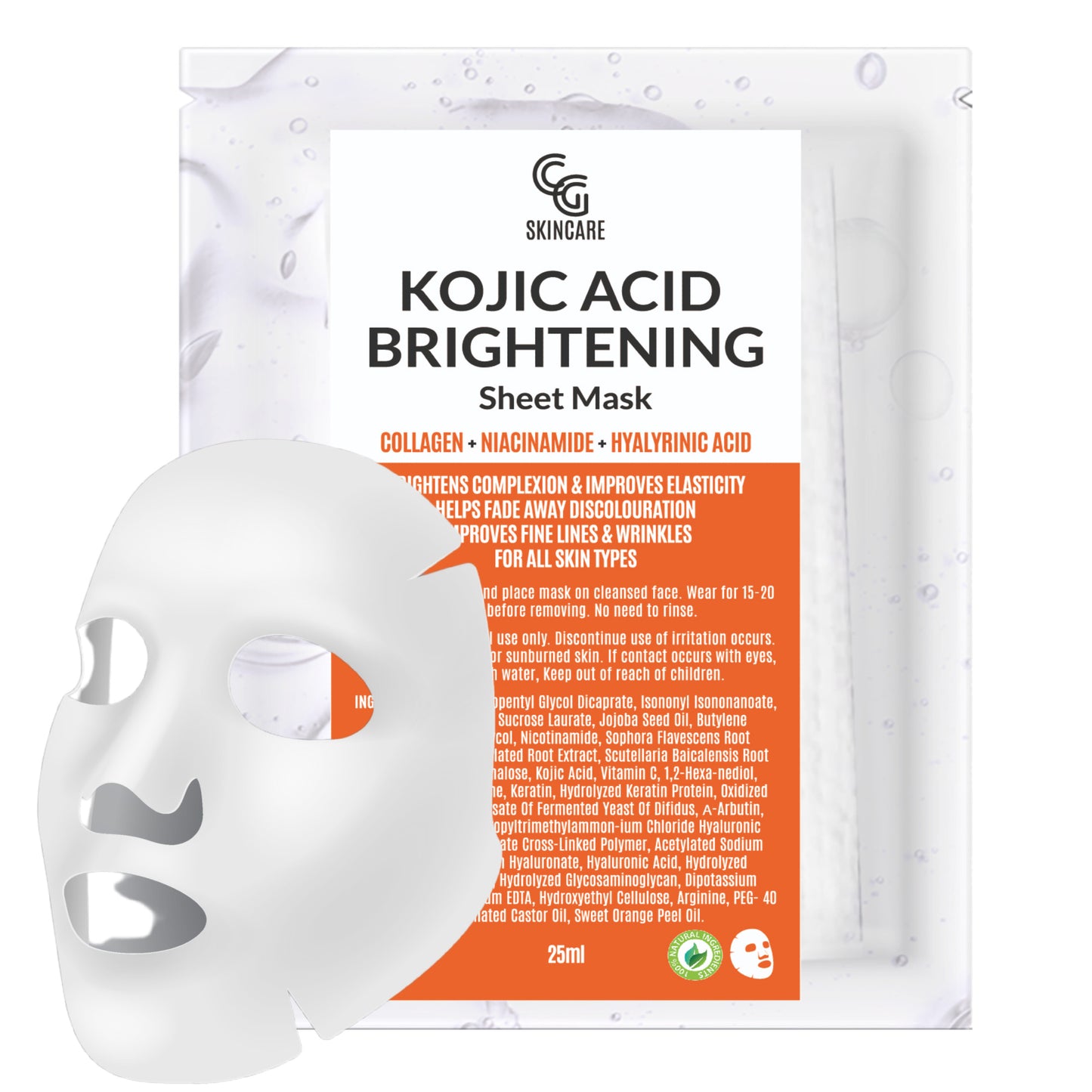 Kojic Acid Brightening Face Sheet Mask - 25ml