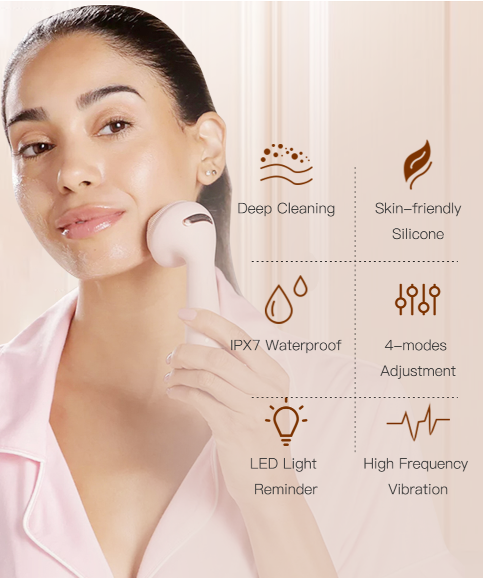 Electric Deep Cleansing Flawless Silicone Brush