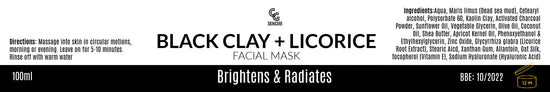 Black Clay & Licorice Brightening Face Mask