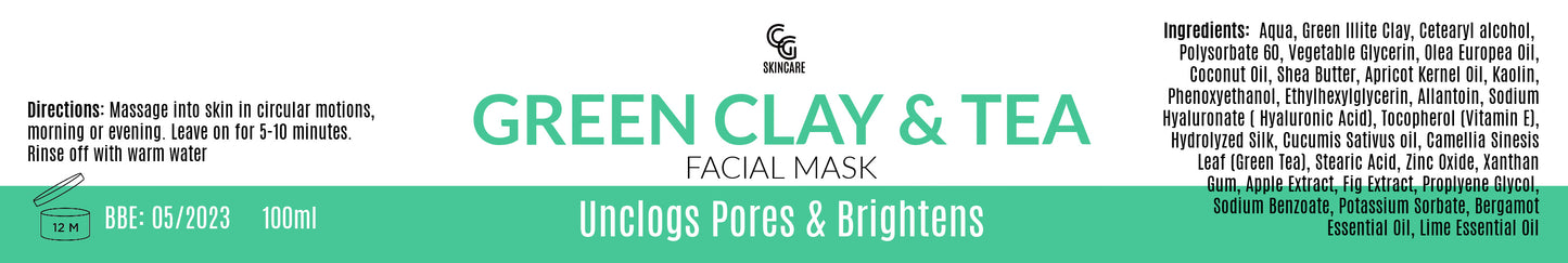 Load image into Gallery viewer, Green Clay &amp;amp; Green Tea Facial Mask - Acne Defence
