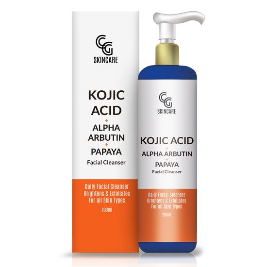 Load image into Gallery viewer, Kojic Acid + Alpha Arbutin + Papaya Facial Cleanser 200ml
